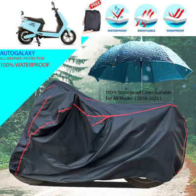AutoGalaxy Waterproof Two Wheeler Cover for Hero(Electric E-Sprint, Black)