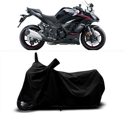 RABABLI Waterproof Two Wheeler Cover for Kawasaki(Black)