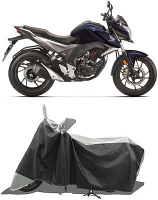 GROFATIK Two Wheeler Cover for Honda(CB Hornet 160R, White)