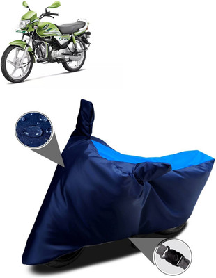 DeepShakshi AUTOMOTIVE Two Wheeler Cover for Hero(HF Deluxe Eco, Blue, Blue)