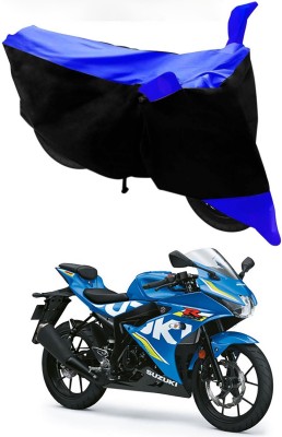 Furious3D Two Wheeler Cover for Suzuki(Gixxer, Blue, Black)