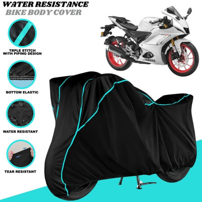 SRP PRODUCT Waterproof Two Wheeler Cover for Yamaha(R15 V3, Black)