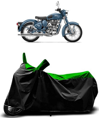 VESMEI Two Wheeler Cover for Royal Enfield(Squadron Blue, Green)