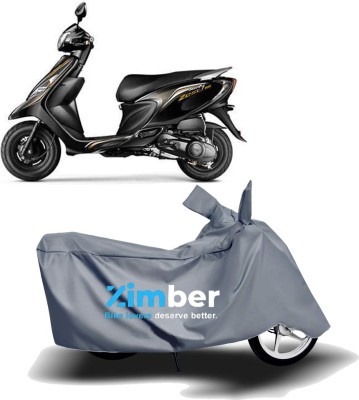 THE REAL ARV Two Wheeler Cover for TVS(Zest, Grey)