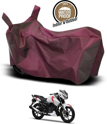 ANTHUB Two Wheeler Cover for TVS(Apache RTR 160, Maroon)