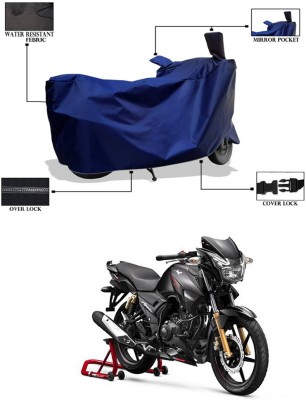 CODOKI Waterproof Two Wheeler Cover for TVS(Apache 150, Blue)