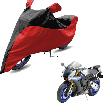 RiderShine Two Wheeler Cover for Yamaha(YZF R1M, Red, Black)
