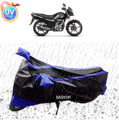 Mdstar Waterproof Two Wheeler Cover for Suzuki(Activa i, Blue, Black)