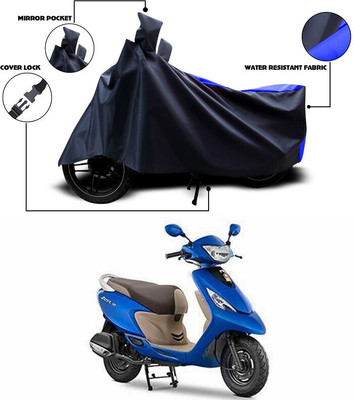 ANTHUB Two Wheeler Cover for TVS(Zest, Blue)