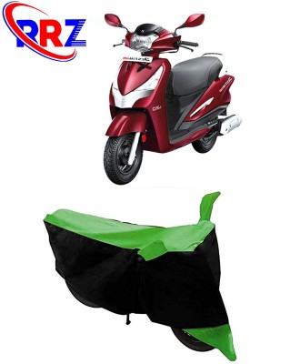 RRZ Waterproof Two Wheeler Cover for Hero(Destini 125, Black, Green)