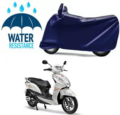 Mdstar Waterproof Two Wheeler Cover for Ampere(Magnus, Blue)