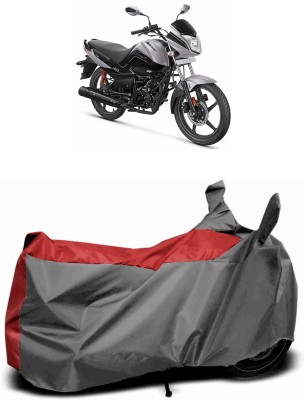 RM Collections Waterproof Two Wheeler Cover for Hero(Splendor I Smart, Red, Grey)