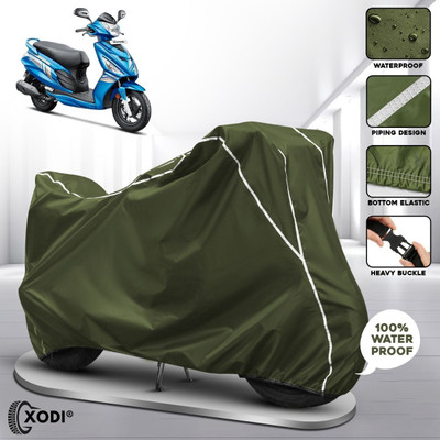 xodi Waterproof Two Wheeler Cover for Hero(Maestro, Green, White)