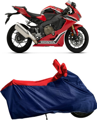 Autofly Waterproof Two Wheeler Cover for Honda(CBR 1000RR, Blue, Red)
