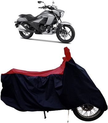 KEDIT Two Wheeler Cover for Suzuki(Intruder, Red, Black)