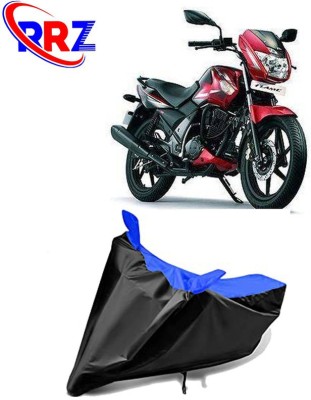 RRZ Waterproof Two Wheeler Cover for TVS(Flame, Black, Blue)