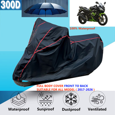 AutoGalaxy Waterproof Two Wheeler Cover for Yamaha(YZF R15S, Black, Red)