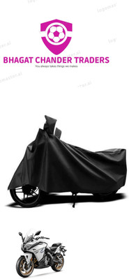bhagat chander traders Waterproof Two Wheeler Cover for CFMoto(650GT, Black)