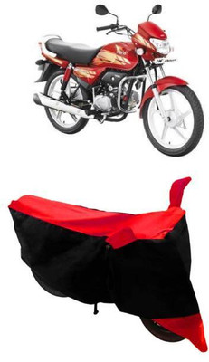 RAAMKM Two Wheeler Cover for Hero(HF Dawn, Red, Black)