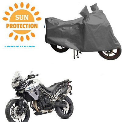 DeepShakshi AUTOMOTIVE Waterproof Two Wheeler Cover for Universal For Bike(Grey)