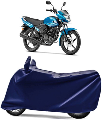 Swarish Two Wheeler Cover for Yamaha(Saluto, Blue)