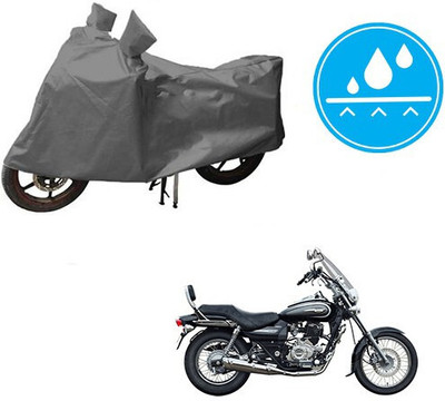 DeepShakshi AUTOMOTIVE Waterproof Two Wheeler Cover for Bajaj(Avenger 220 Cruise, Grey)