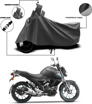 SEBONGO Waterproof Two Wheeler Cover for Yamaha(FZ-S FI, Grey)
