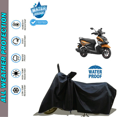 AutoGalaxy Waterproof Two Wheeler Cover for Yamaha(RayZR 125 Fi, Black)