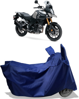 Amexride Two Wheeler Cover for Suzuki(V Strom 1000, Blue)