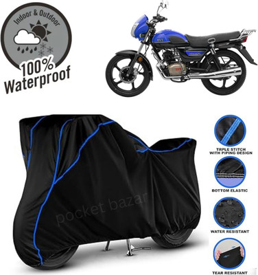 pocket bazar Waterproof Two Wheeler Cover for TVS(Radeon, Black)