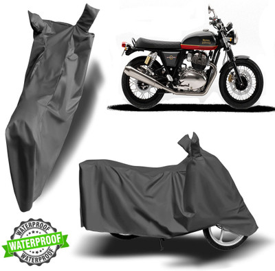 Autoinnovation Waterproof Two Wheeler Cover for Royal Enfield(Interceptor 650, Grey)