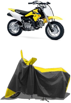 SUGASHRI Waterproof Two Wheeler Cover for Suzuki(DR-Z50 BS6, Yellow, Black)