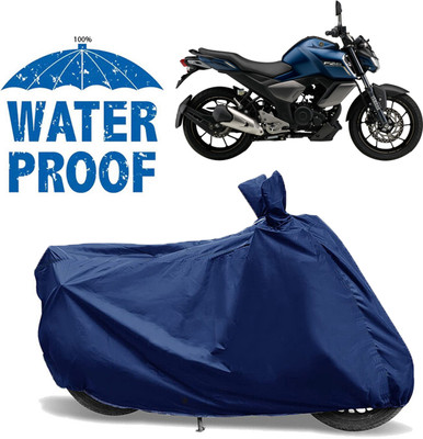 OliverX Waterproof Two Wheeler Cover for Yamaha(FZ-S Fi Version 3.0 BS6, Blue)