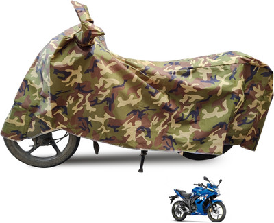 Euro Care Waterproof Two Wheeler Cover for Suzuki(Gixxer SF, Black)