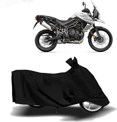 Mdstar Waterproof Two Wheeler Cover for Triumph(Tiger 800 XCA, Black)