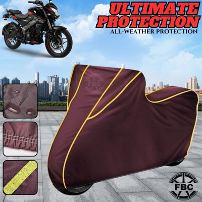 OliverX Waterproof Two Wheeler Cover for Bajaj(Pulsar 200, Maroon)