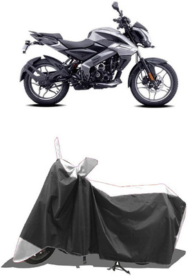 SUGASHRI Waterproof Two Wheeler Cover for Bajaj(Pulsar NS125, White, Black)