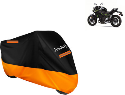 Juvdoxj Waterproof Two Wheeler Cover for Kawasaki(Z650 BS6, Orange)