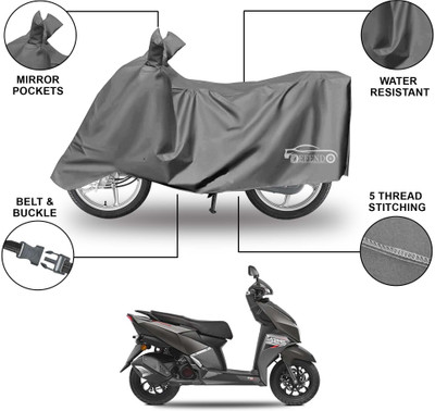 Defendo Waterproof Two Wheeler Cover for TVS(NTORQ, Grey)