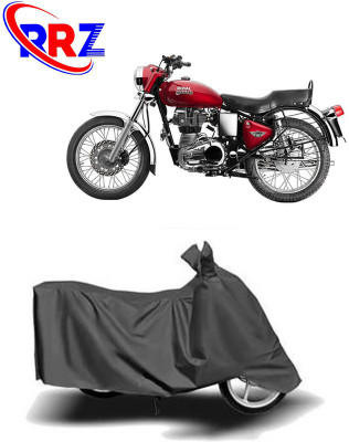 RRZ Waterproof Two Wheeler Cover for Royal Enfield(Bullet Electra Twinspark, Grey)
