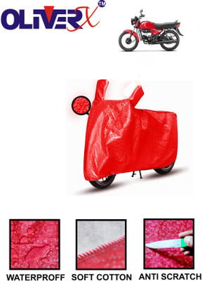 OliverX Waterproof Two Wheeler Cover for Hero(HF Dawn, Red)