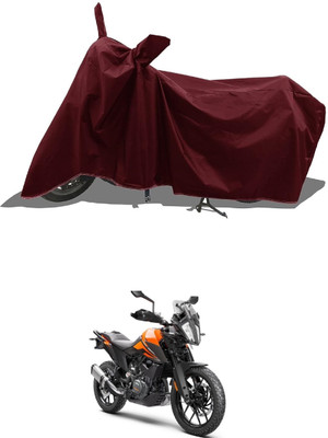 DeepShakshi AUTOMOTIVE Waterproof Two Wheeler Cover for KTM(390 Adventure BS6, Maroon)
