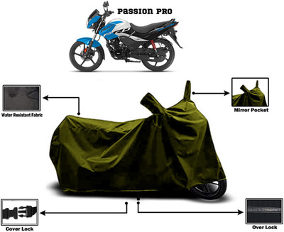 Amexride Two Wheeler Cover for Hero(MotoCorp Passion Pro, Green)