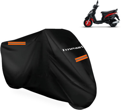 Horseyaart Waterproof Two Wheeler Cover for Mahindra(Rodeo UZO, Black)