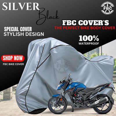 FBC Waterproof Two Wheeler Cover for Honda(Xblade, Silver)