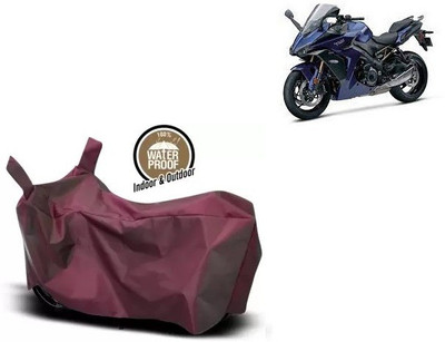 OliverX Waterproof Two Wheeler Cover for Suzuki(GSX, Maroon)