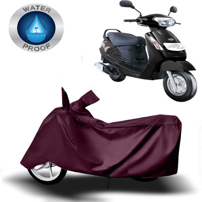 DeepShakshi AUTOMOTIVE Waterproof Two Wheeler Cover for Mahindra(Duro DZ, Maroon)