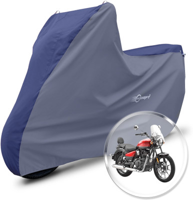 Neodrift Two Wheeler Cover for Royal Enfield(Meteor 350, Blue, Grey)