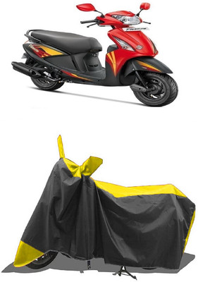 SUGASHRI Waterproof Two Wheeler Cover for Hero(Pleasure, Yellow, Black)