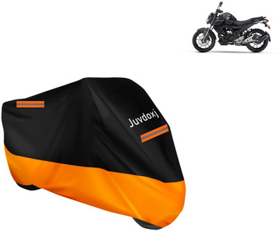 Juvdoxj Waterproof Two Wheeler Cover for Yamaha(FZ-S Fi Version 3.0 BS6, Orange)
